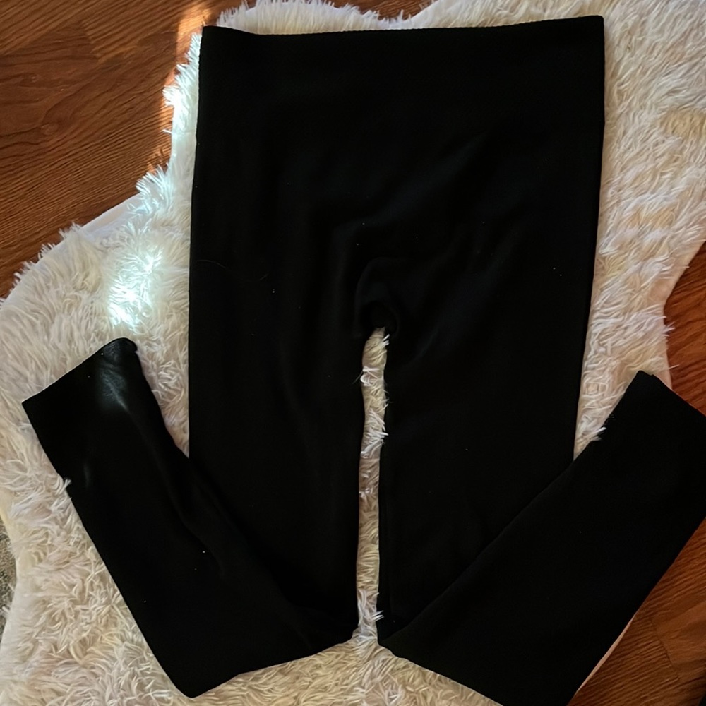 🆕 black fleece lined leggings size L/XL brand One 5 One